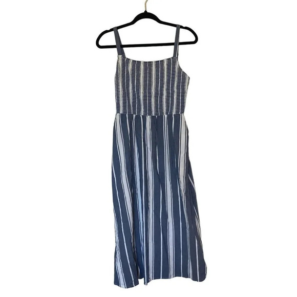 OLD NAVY Striped Smocked Cami Wide-Leg Jumpsuit Size Small - Picture 1 of 7